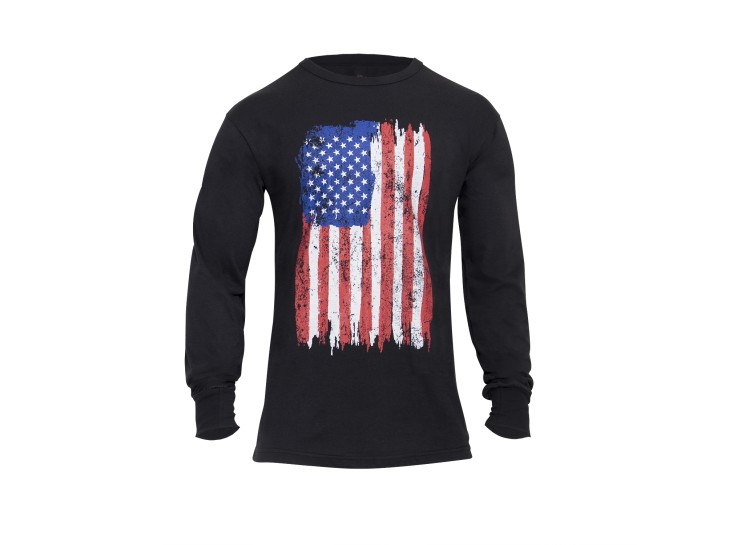 Distressed American Flag Tee