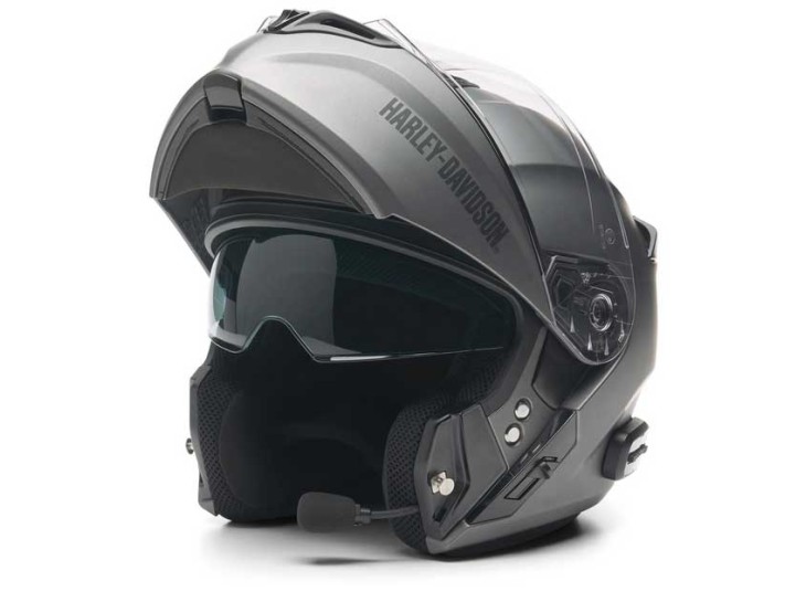 Outrush R Silver Modular Bluetooth Motorcycle Helmet