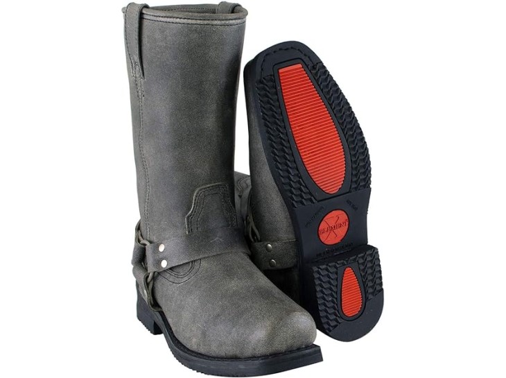 Men's Leather Motorcycle Boots - Last One.