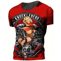 Retro Girl and KnuckleHead Custom Tee