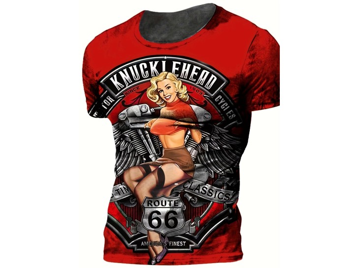 Retro Girl and KnuckleHead Custom Tee