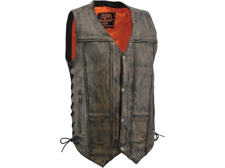 Last One. Distressed 10 Pocket Vest