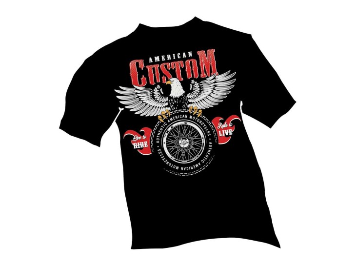 Custom Authentic American Motorcycle T-Shirt