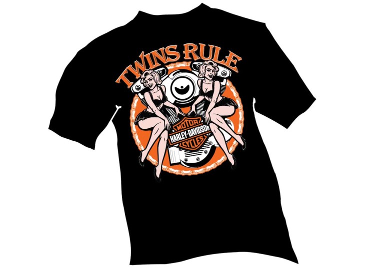 Twins Rule Motorcycle Tee