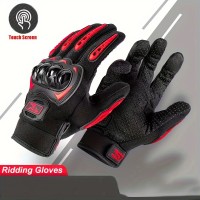 Summer Cool Amored Touchscreen Riding Gloves