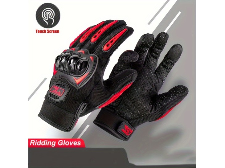 Summer Cool Amored Touchscreen Riding Gloves